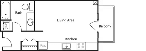 Studio floor plan