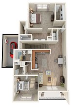 The Beverly 201 floor plan