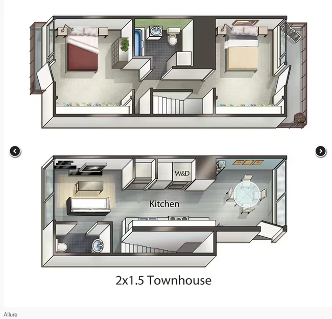 Allure- Townhome 101 floor plan