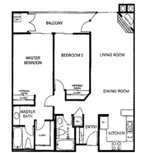 Wilshire 222 floor plan