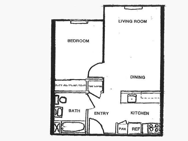 1X160TCS8 floor plan
