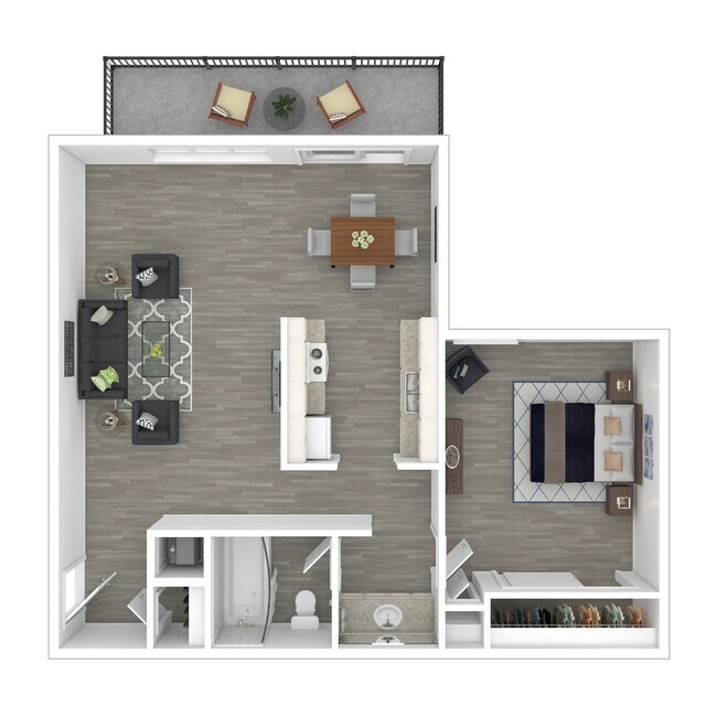1x1UP 9-132 floor plan