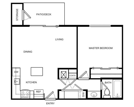 1BR/1BA Apartment on La Selva · San Mateo photo 4