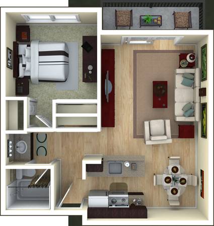 1BR/1BA Apartment on Creekside Drive · Walnut Creek photo 4