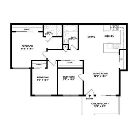 3BR/2BA Apartment · Milpitas photo 2