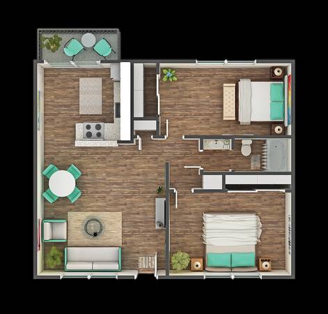 2BR/1BA Apartment · Fairfield photo 2