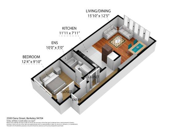 1BR/1BA Apartment · Berkeley photo 2