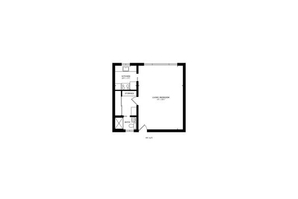 0BR/1BA Apartment on Laurel Street Unit · San Carlos photo 3