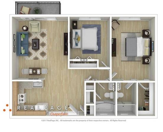 2BR/2BA Apartment · Hayward photo 2