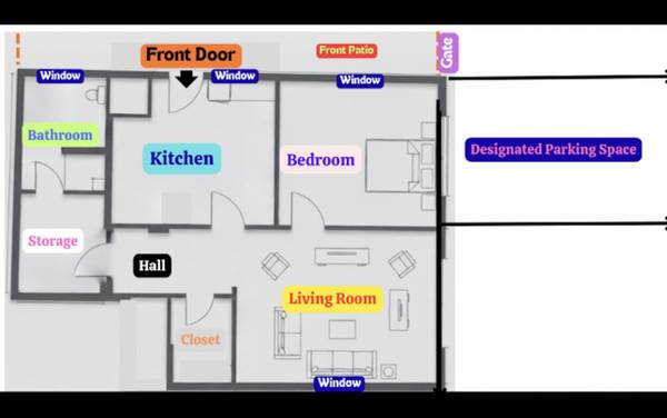 1BR/1BA Apartment · Pleasanton photo 2