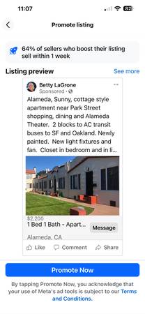 1BR/1BA Apartment on A Lincoln Ave. · Alameda photo 2