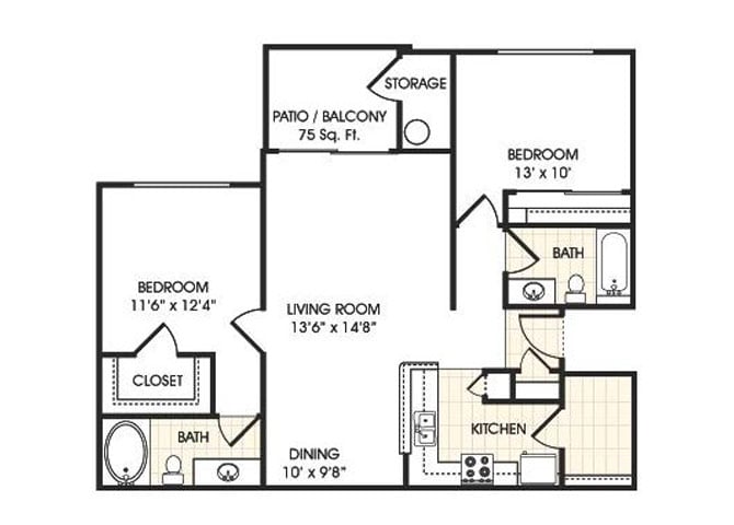 Lavish 1060 1060 floor plan