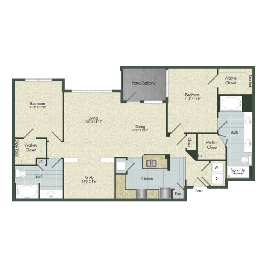 Unit 1124 1124 floor plan