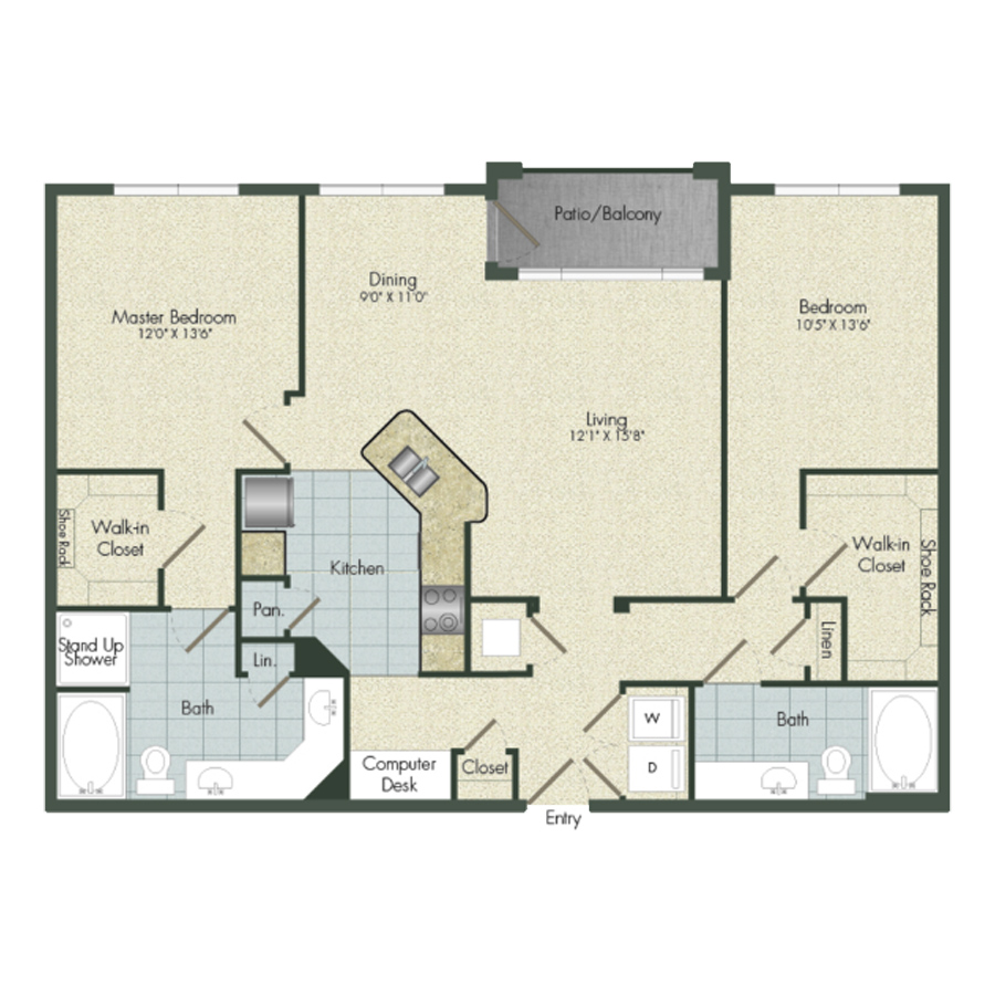 Unit 1139 1139 floor plan
