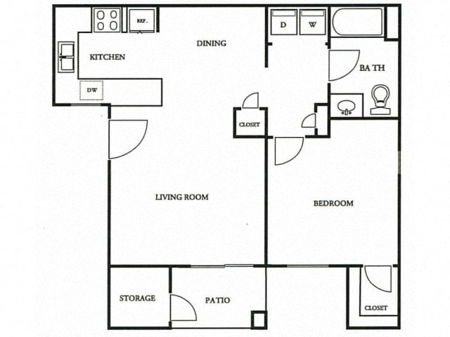 One Bedroom 03-0316 03-0316 floor plan