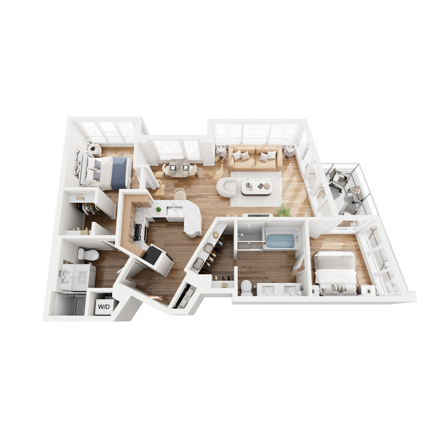 Unit 1407 1407 floor plan
