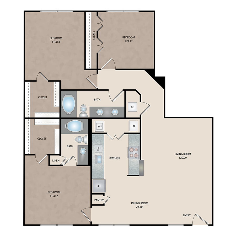 Unit 1304 1304 floor plan