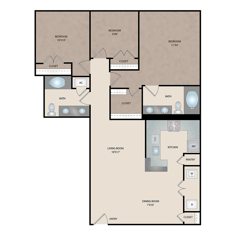 Unit 1306 1306 floor plan