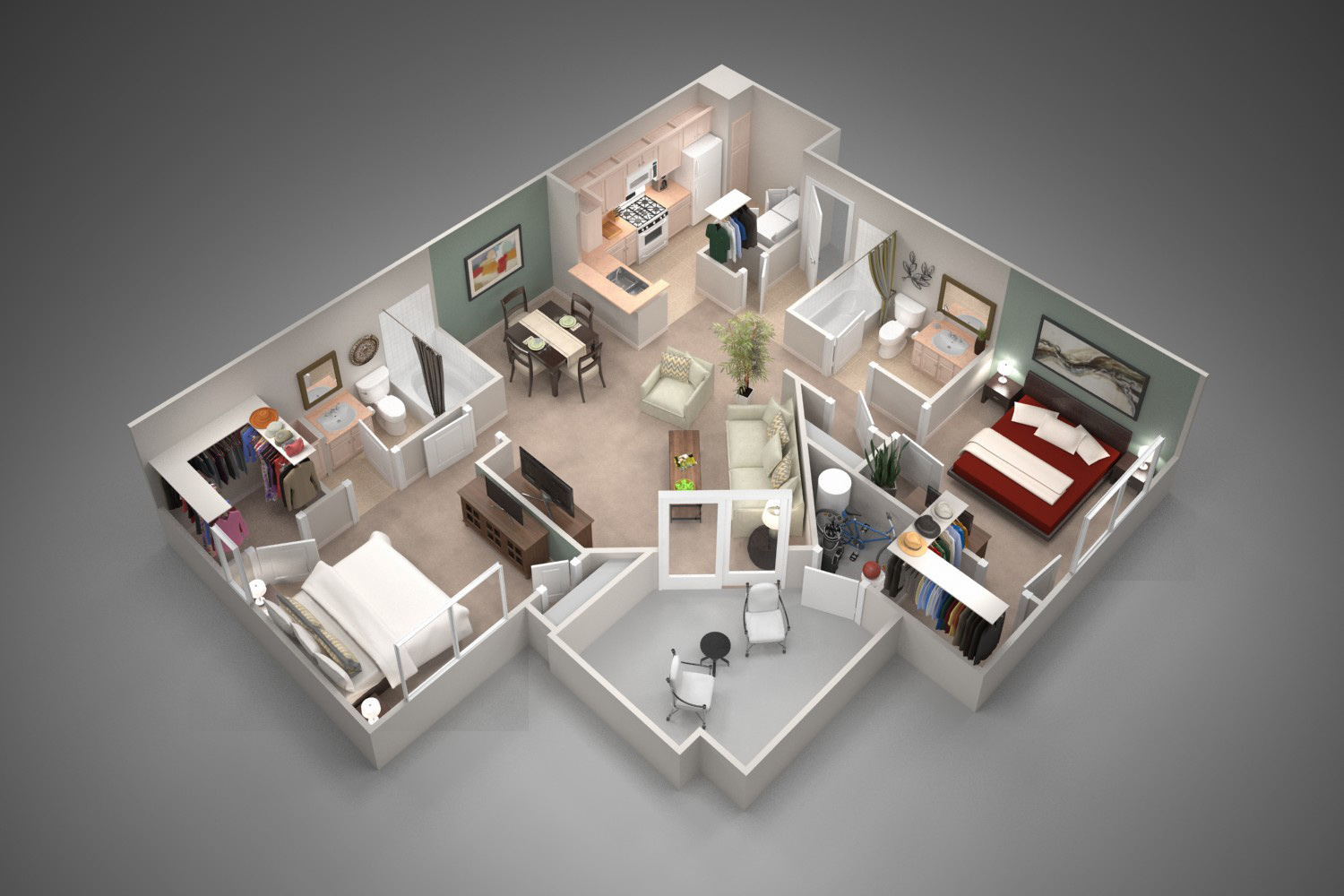 Unit 1044 1044 floor plan