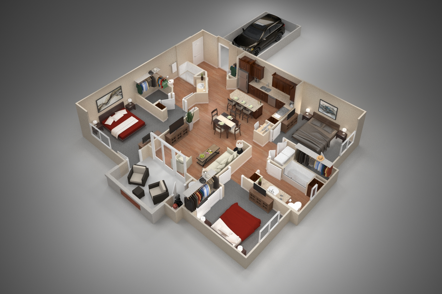 Unit 1077 1077 floor plan
