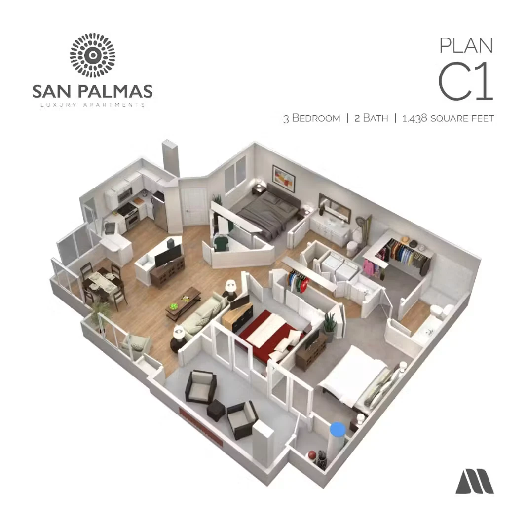 Unit 1047 1047 floor plan