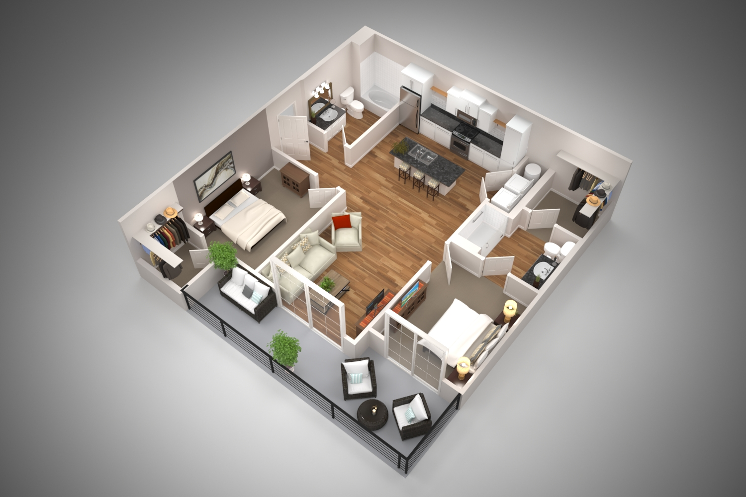 Unit 2032 2032 floor plan