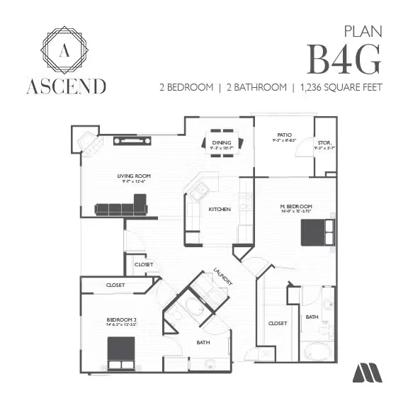 Unit 1024 1024 floor plan