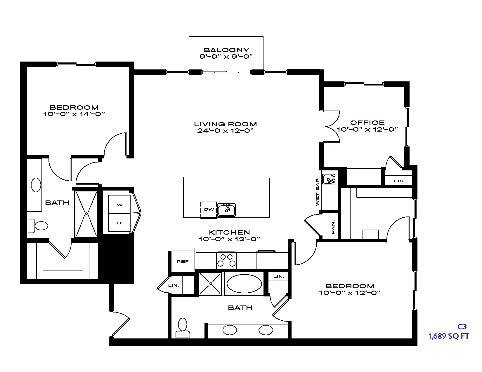 Unit 411 411 floor plan