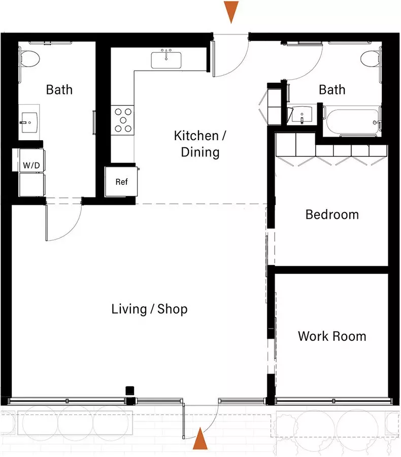 Unit 279W 279W floor plan