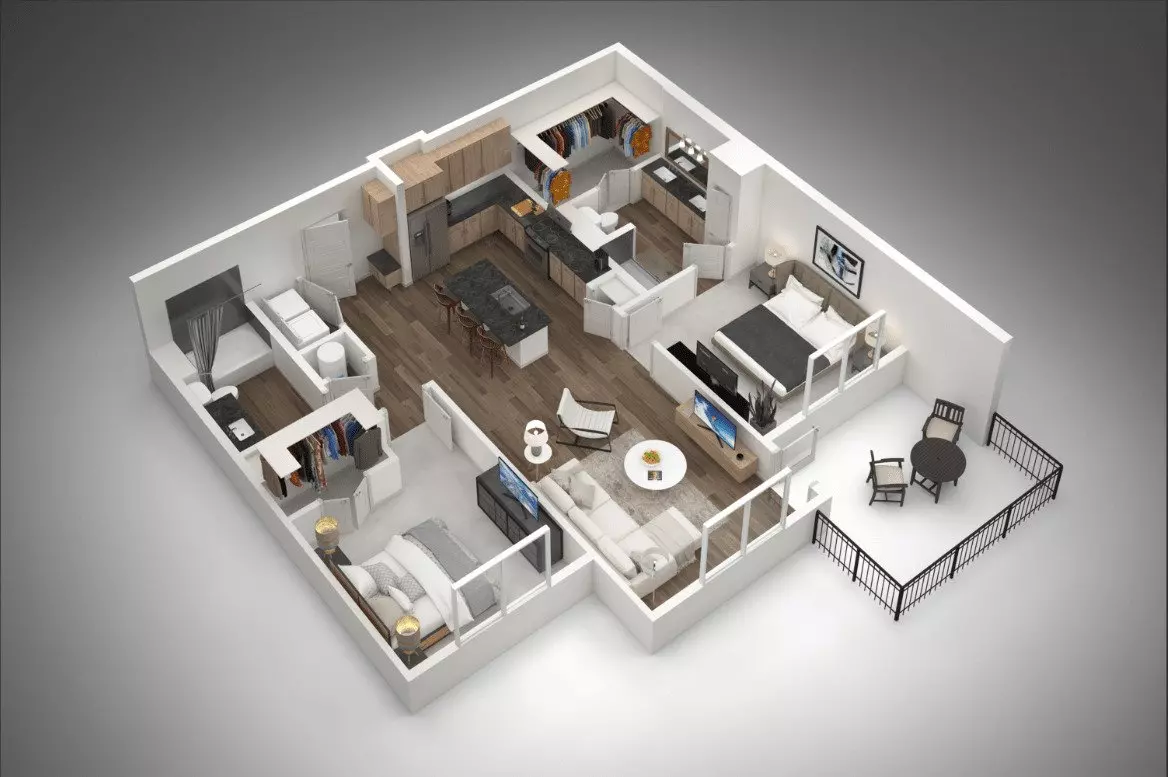 Unit 2220 1220 floor plan