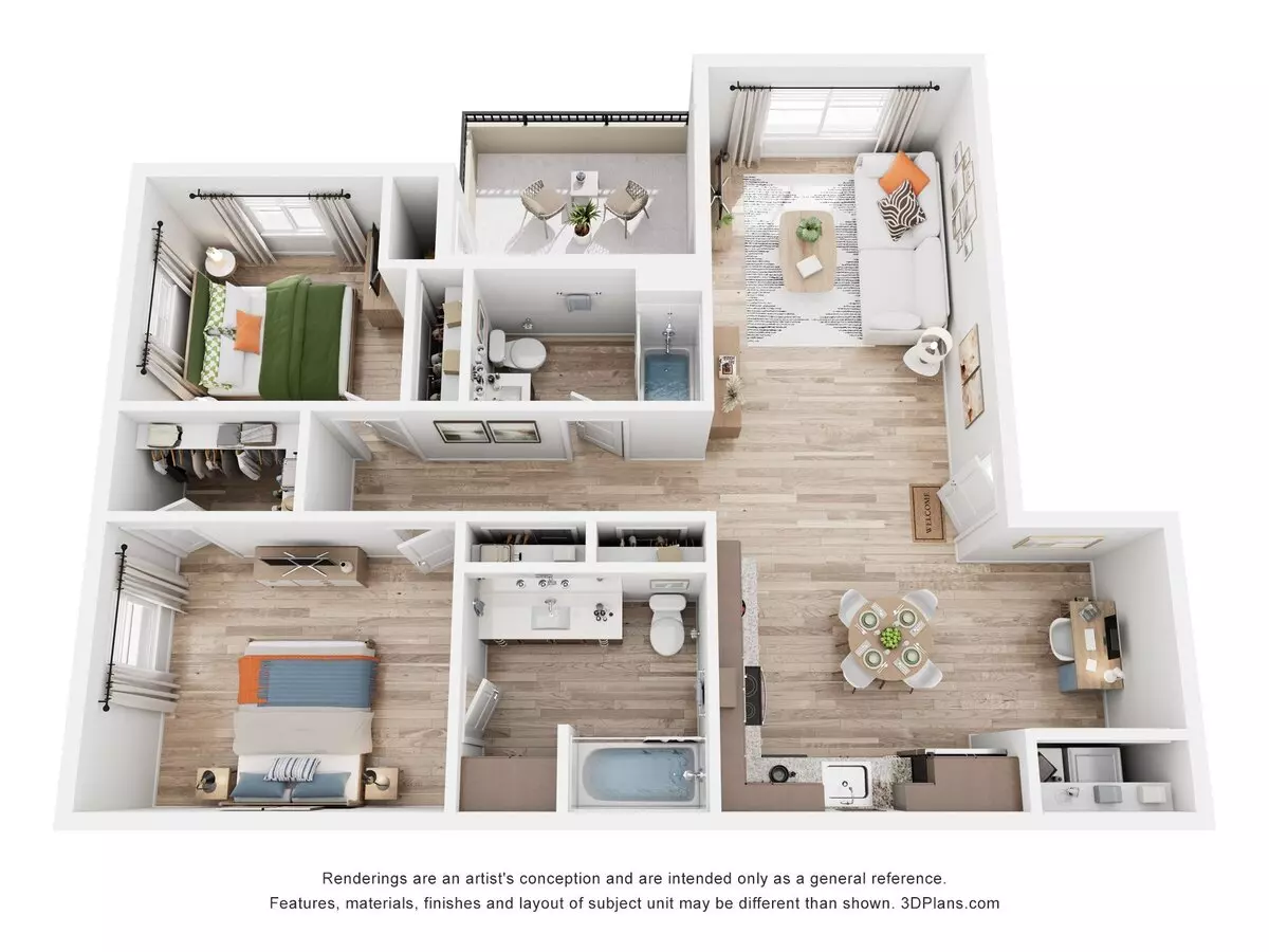 Unit N204 N204 floor plan