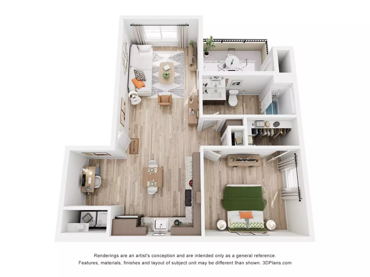 Unit I104 I104 floor plan
