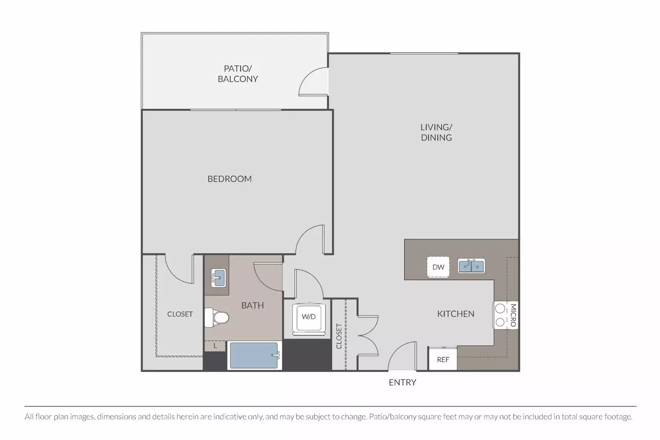 1 Bed • 1 Bath
3D Tour 224 floor plan