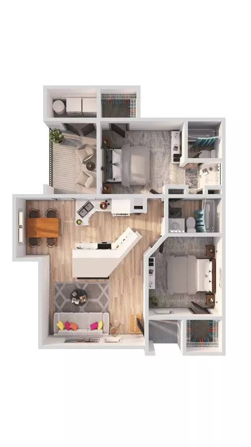 Unit A-2116 B-2095 floor plan