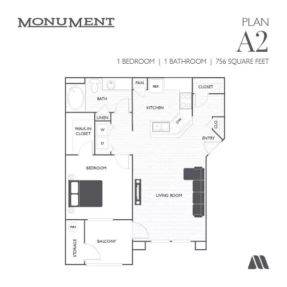 Unit 253 204 floor plan