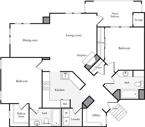 Unit 230 334 floor plan