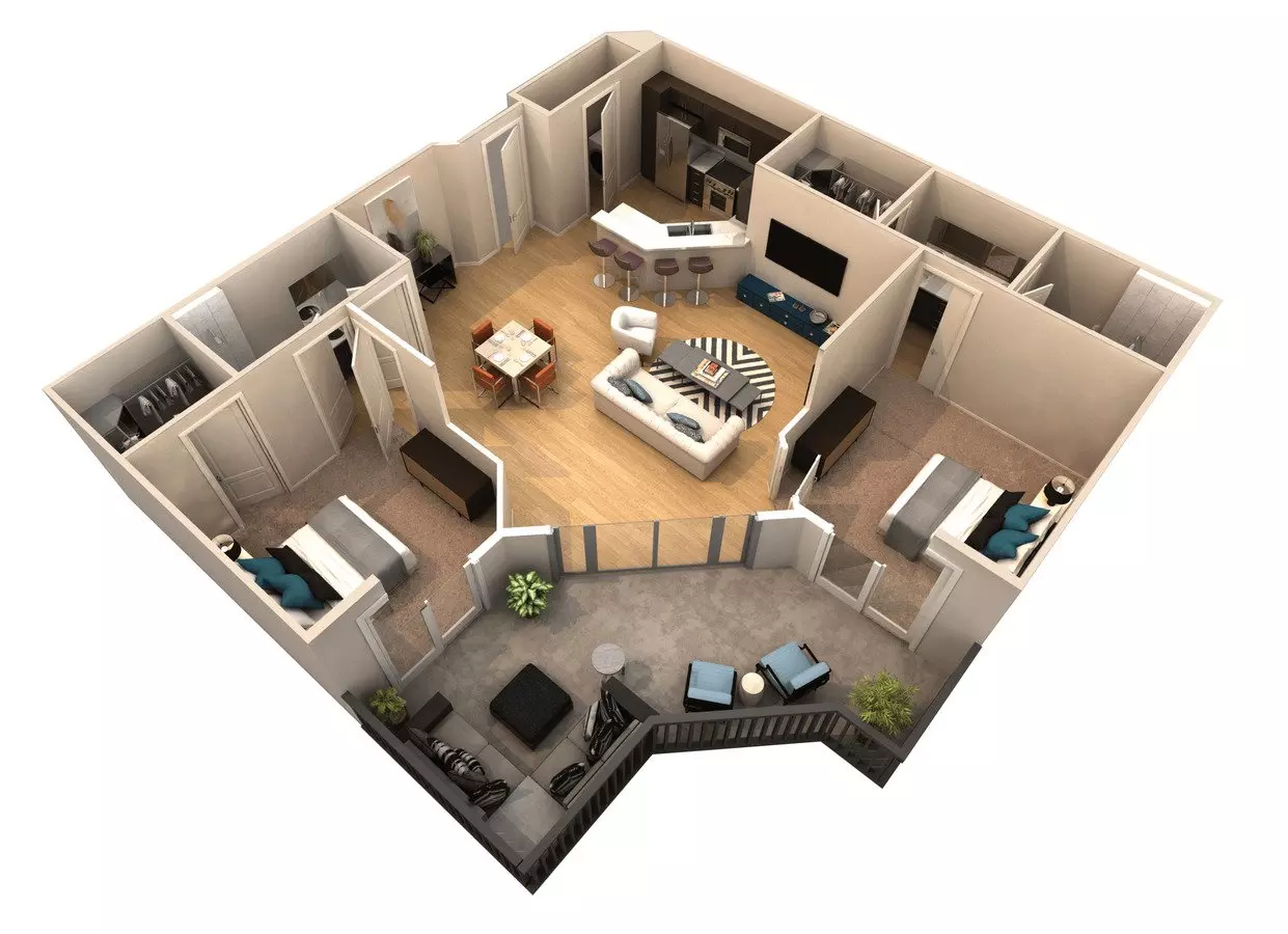 Unit C-225 C-405 floor plan
