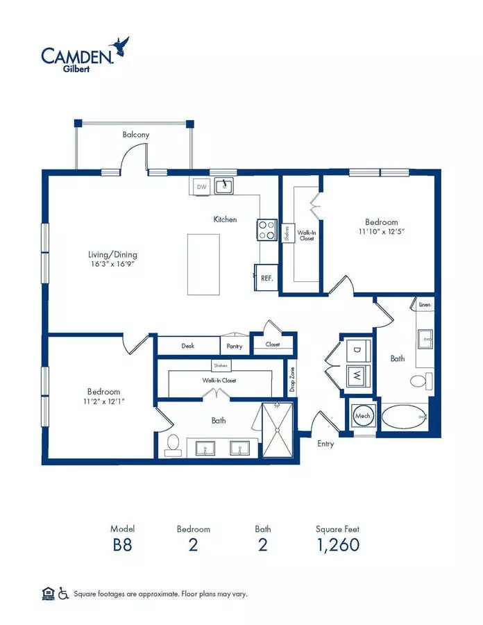 Unit 402 415 floor plan