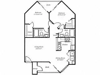 Unit 20942490 1018 floor plan
