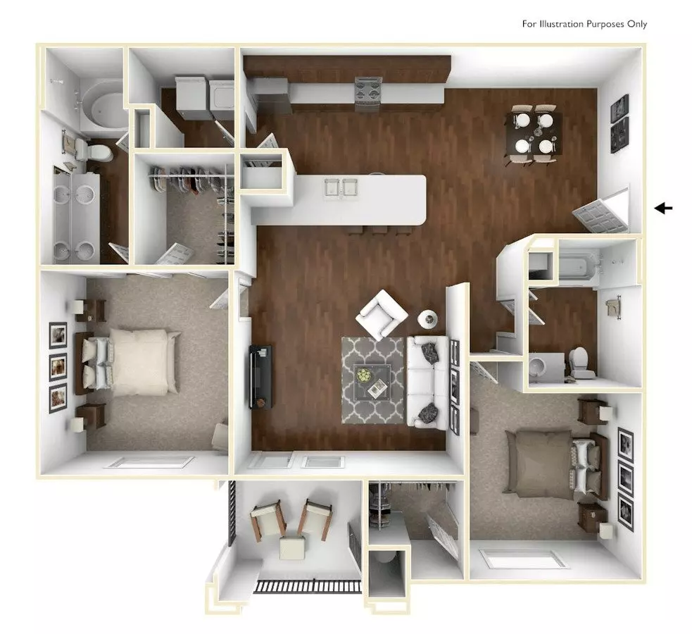 Unit 4-2007 3-2147 floor plan
