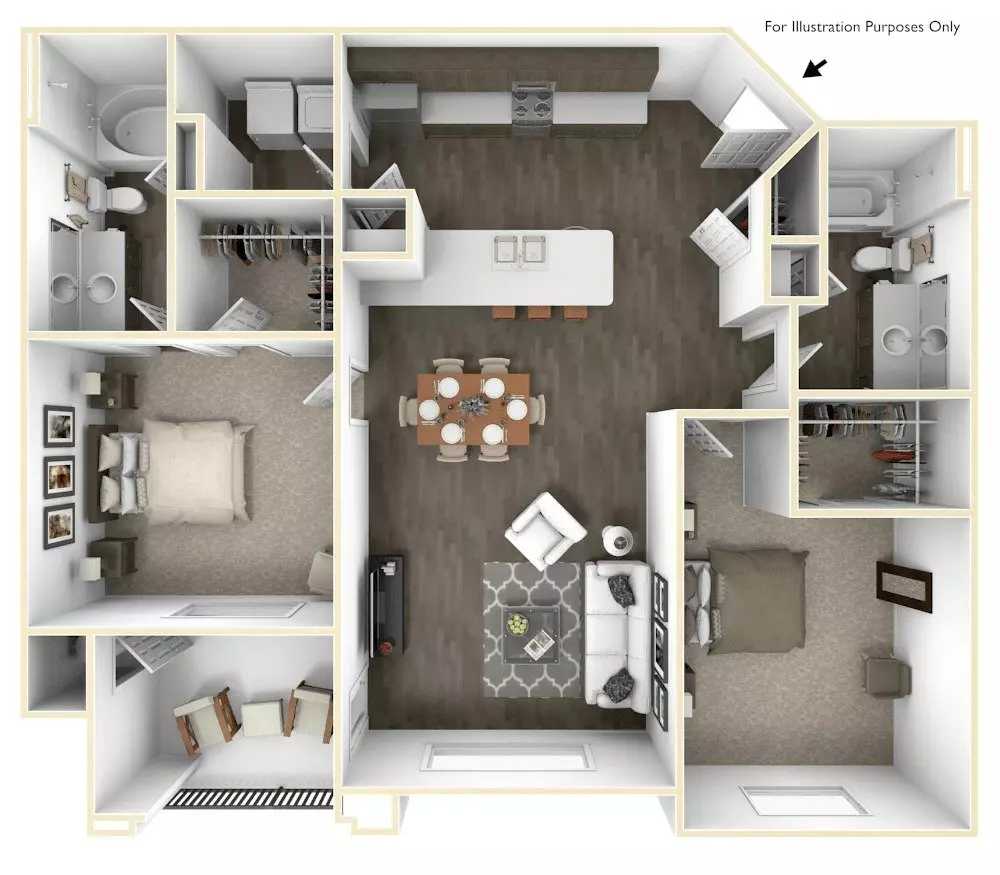 Unit 16-2048 2-2137 floor plan