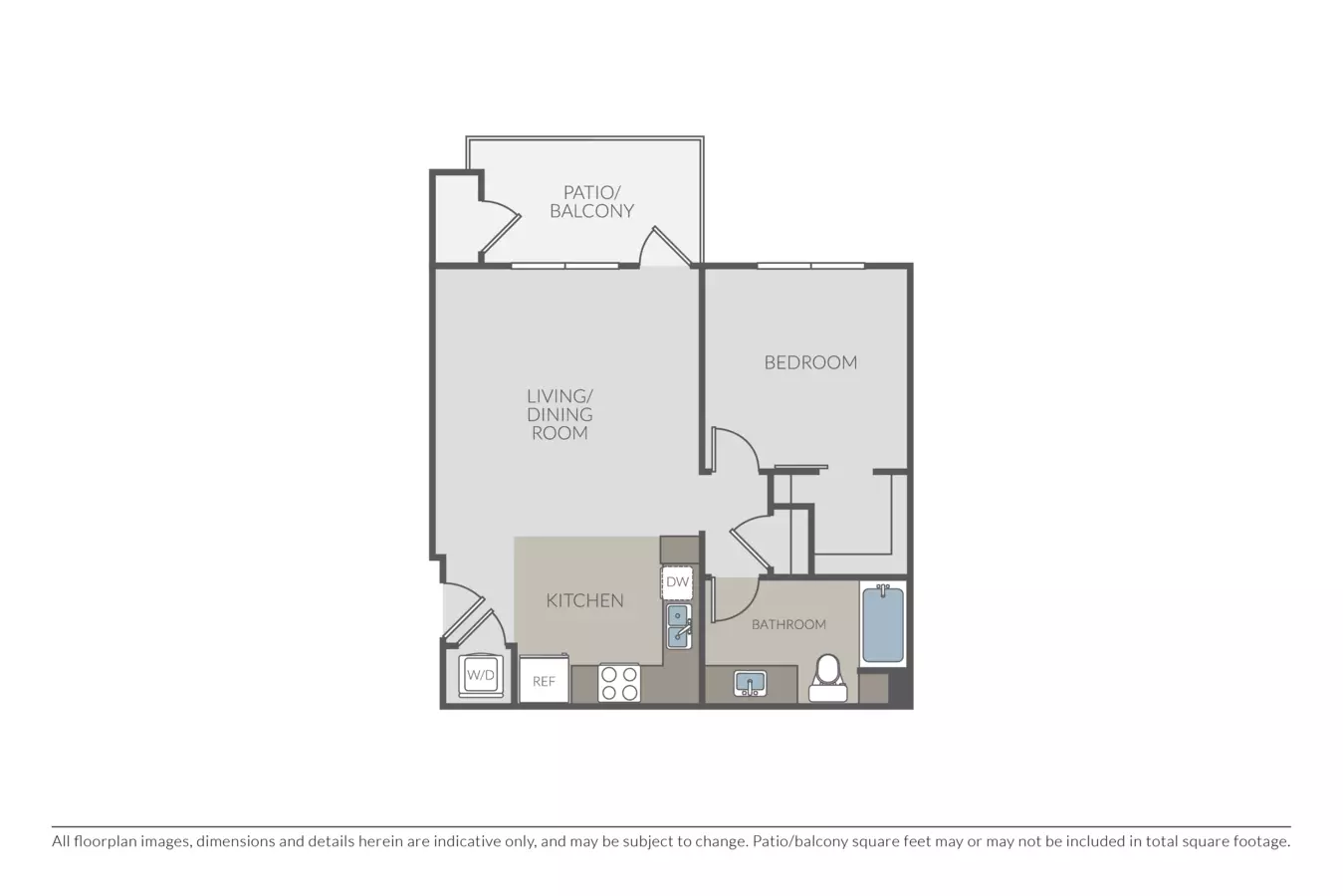 1 Bed • 1 Bath
3D Tour B207 floor plan