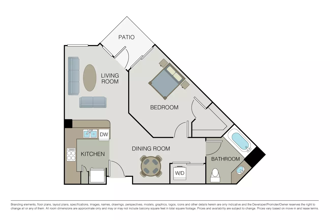 1 Bed • 1 Bath
3D Tour 234 floor plan