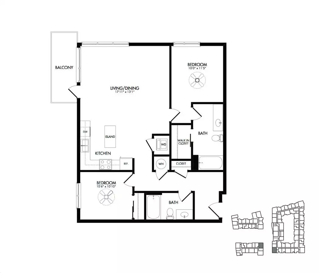 Unit 2-314 3-334 floor plan