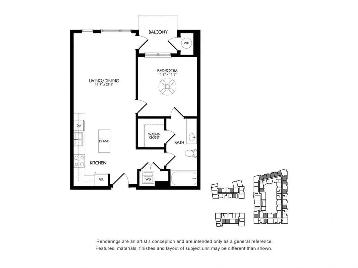 Unit 3-411 3-411 floor plan