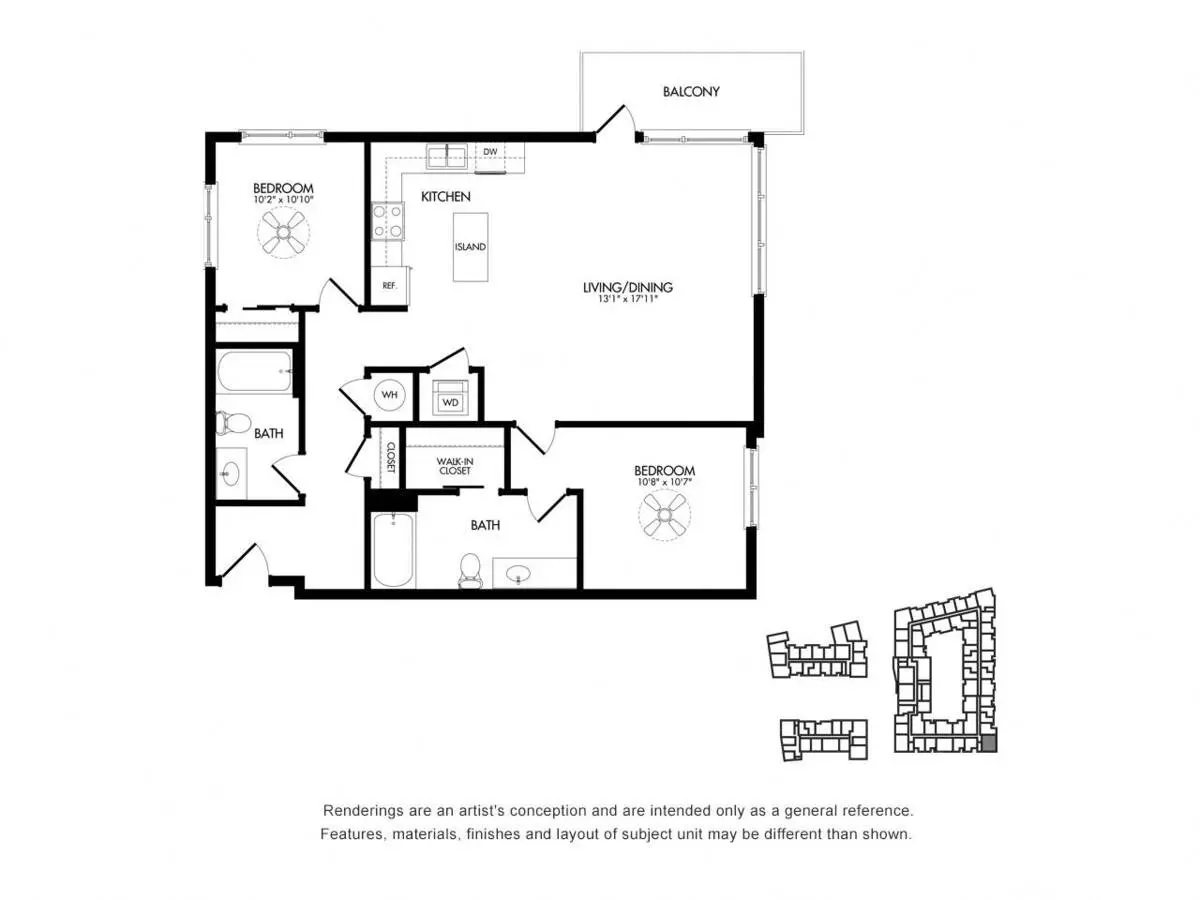 Unit 3-334 3-501 floor plan