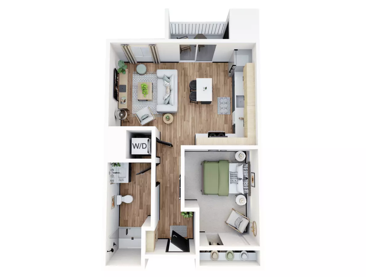 Unit B105 C105 floor plan