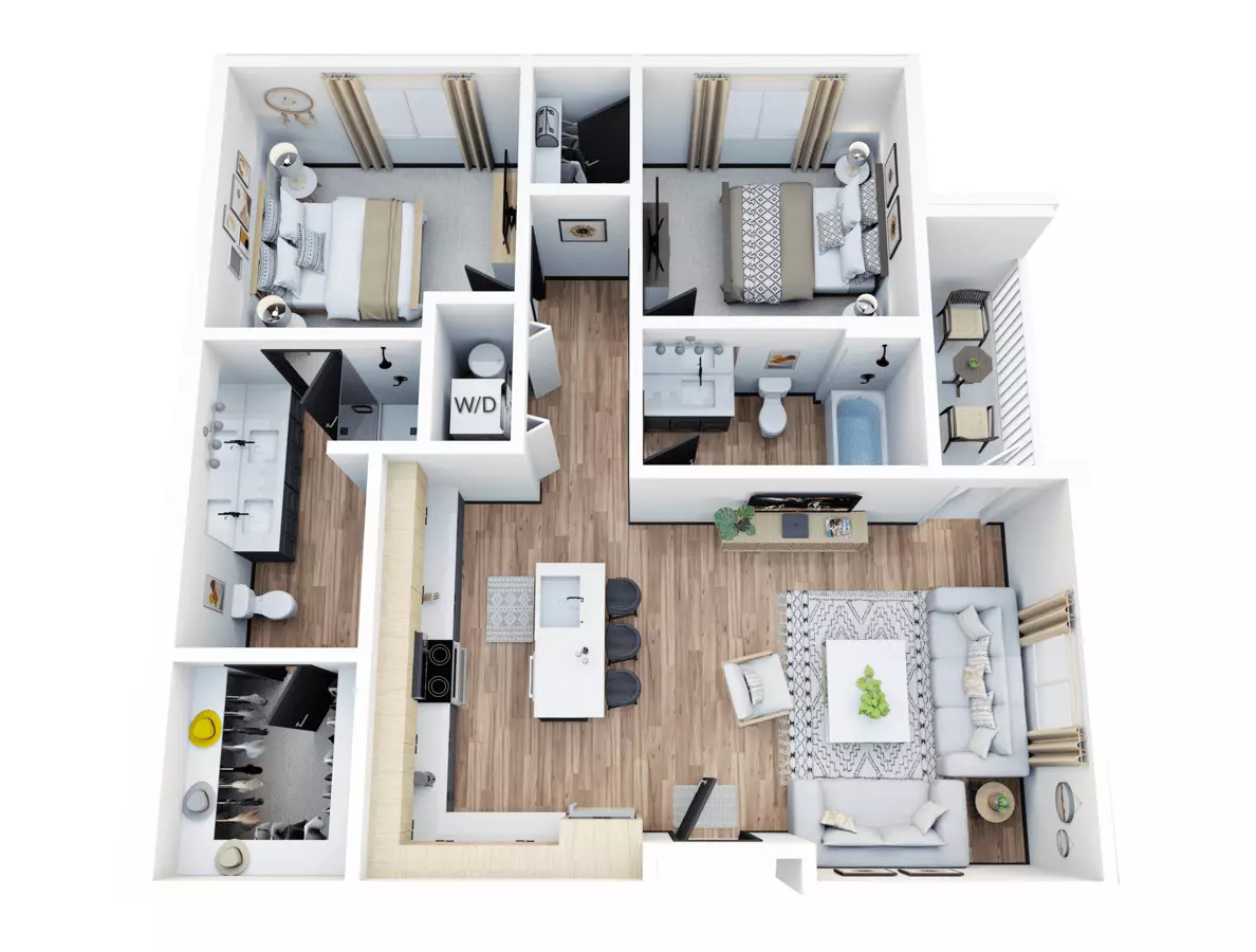 Unit B311 B311 floor plan