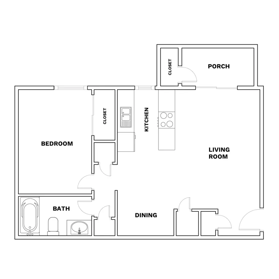 Unit E324 E324 floor plan