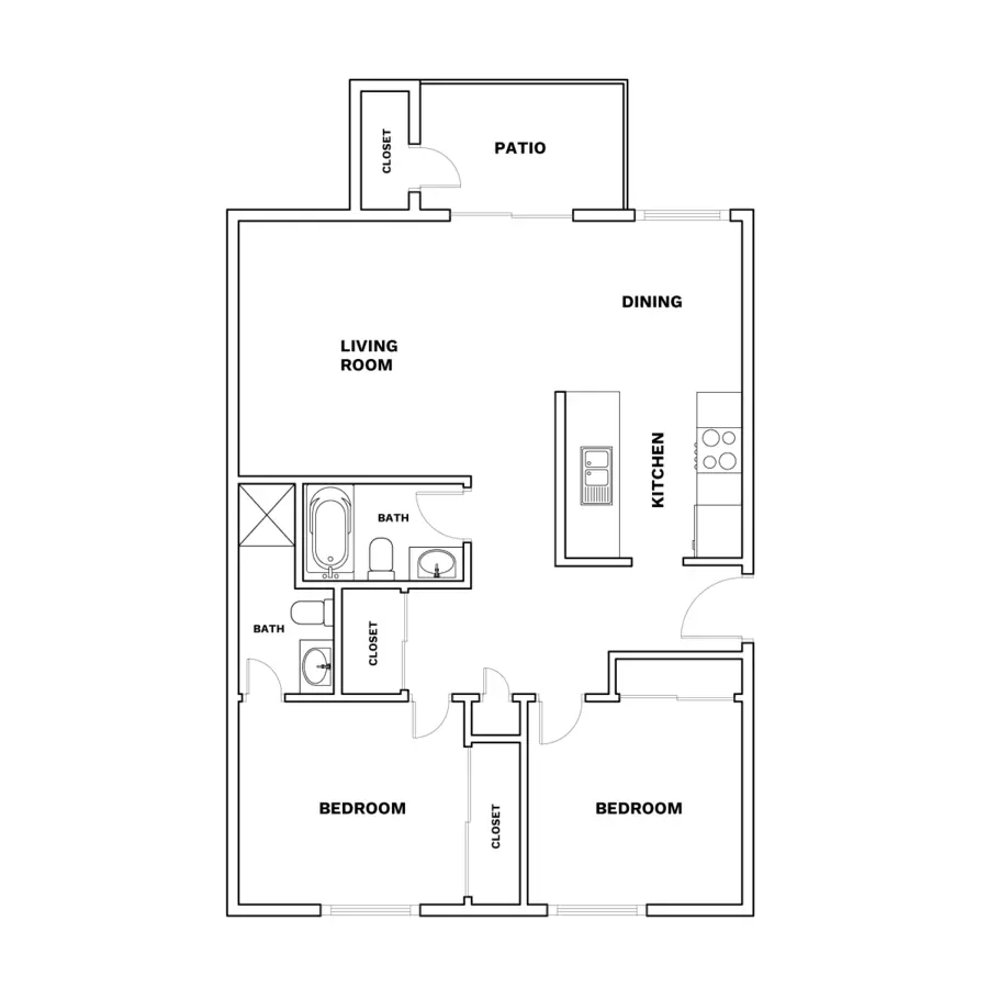 Unit E003 E003 floor plan